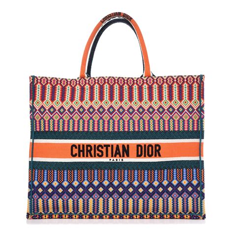 christian dior embroidered bag price|christian dior tote bag colorful.